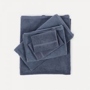 lavie Frottee Handtücher Bio Baumwolle indigo dunkelblau