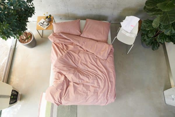 Bettwäsche aus Bio Baumwolle von lavie. Nachhaltige Bettbezüge aus Bio-Baumwolle in rose