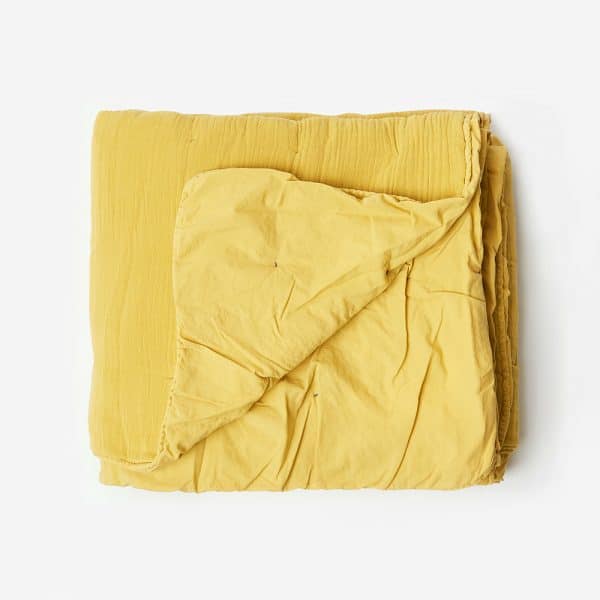 lavie Quiltdecke aus Bio Baumwolle in gelb