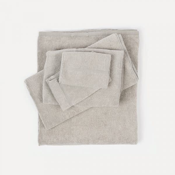 lavie Frottee Handtücher aus Bio Baumwolle in grau